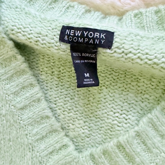 New York & Company Mint V-Neck Sweater - Picture 2 of 3